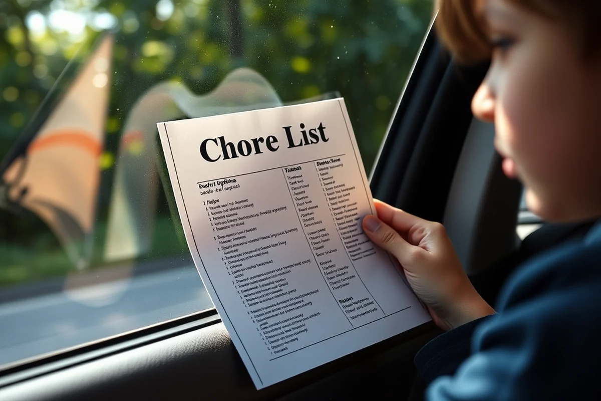 chore list for kids — Chore List For Kids (step by step)